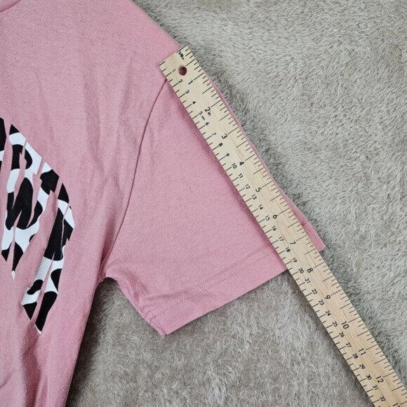 Made in USA Chinatown Market Cow Print Arch T-Shirt Pink Spell Out Logo Men's S - Picture 6 of 10
